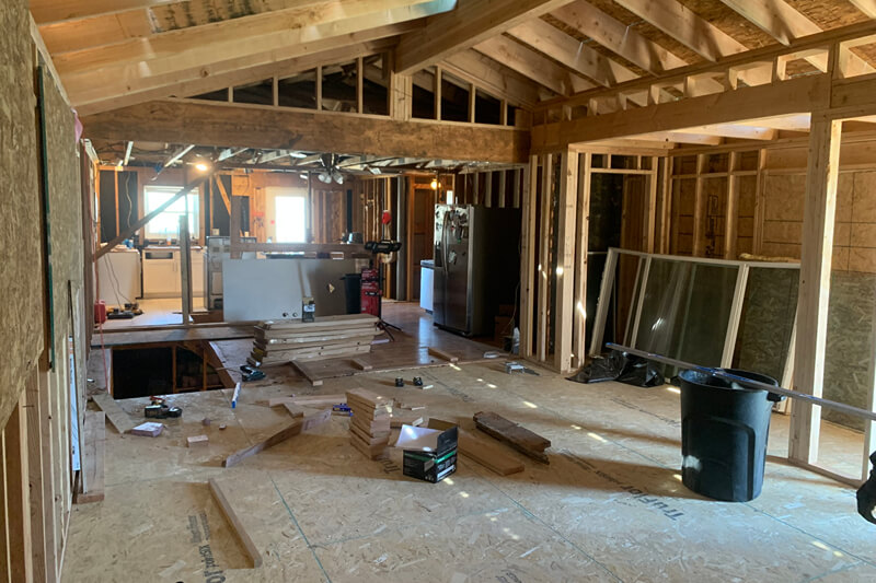 Spacious basement remodel creating additional living space